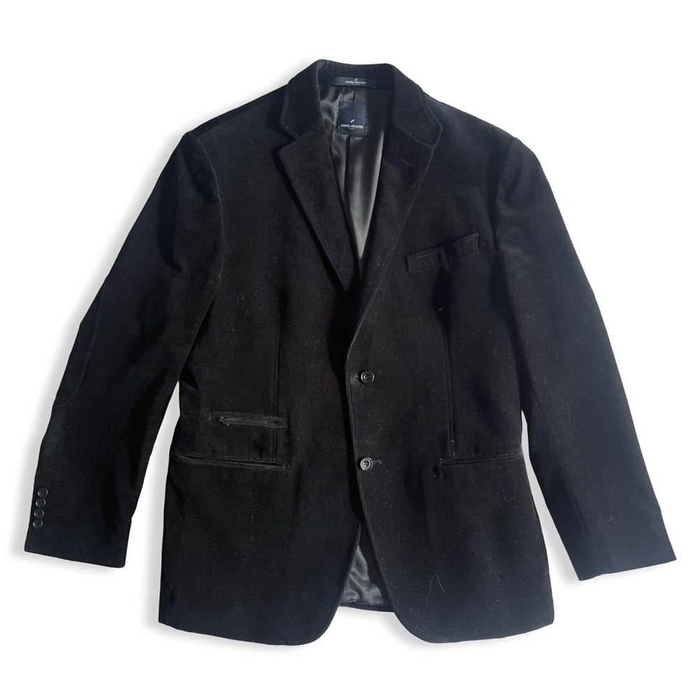 Daniel Hechter Paris Men’s Black Corduroy Sport Coat / Blazer – Size 42R